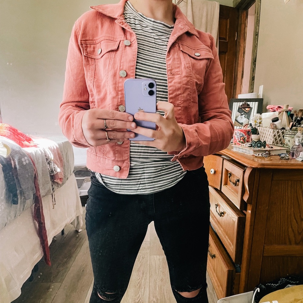 American Rag pink jean jacket